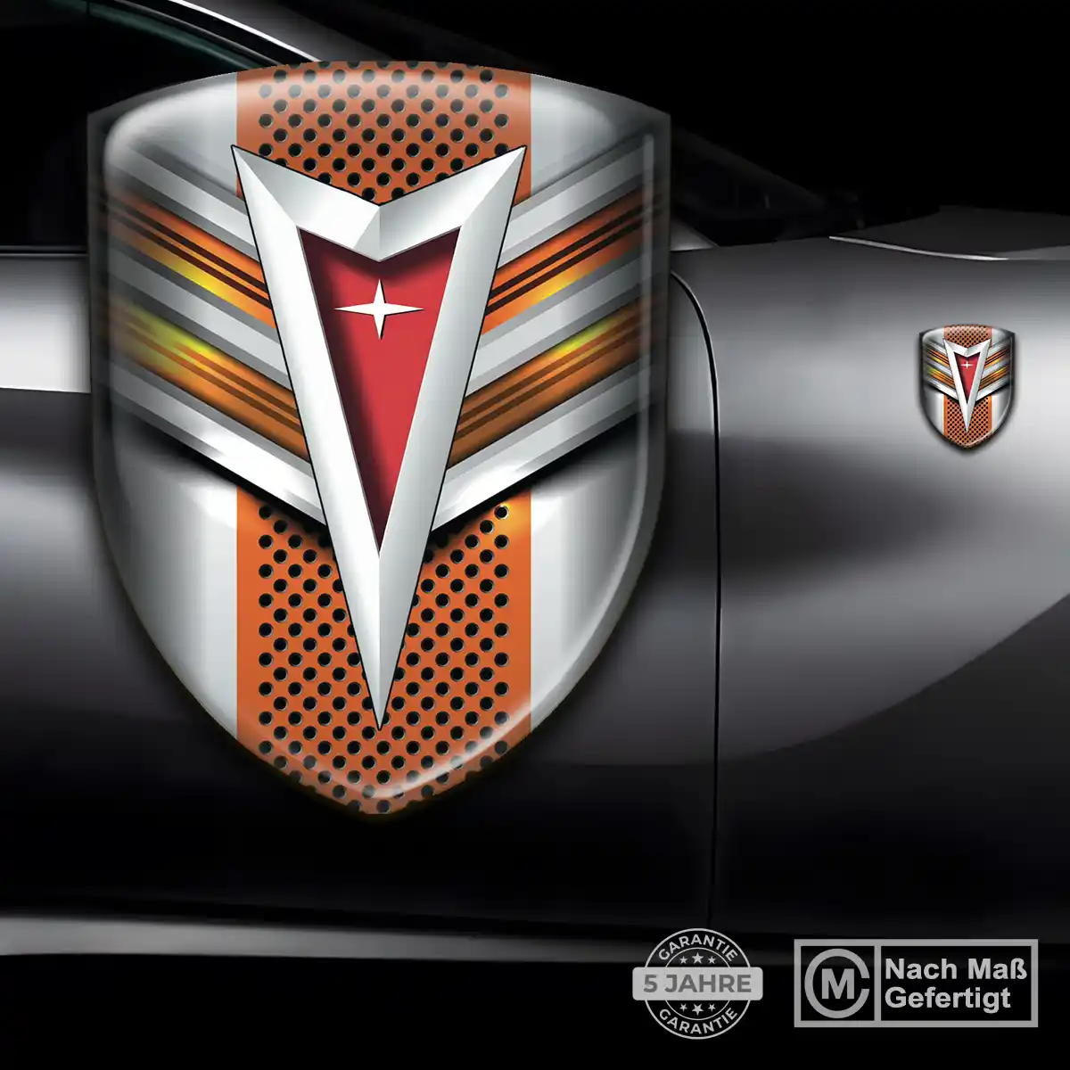 Pontiac Emblem Aufkleber Wappen Premium-Edition