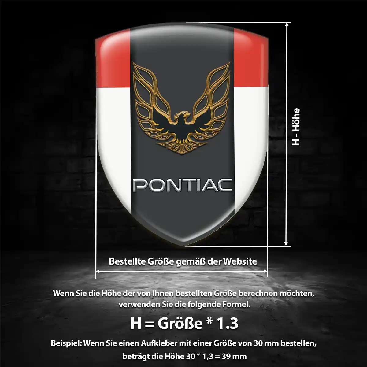 Pontiac Emblem Hohe Qualität