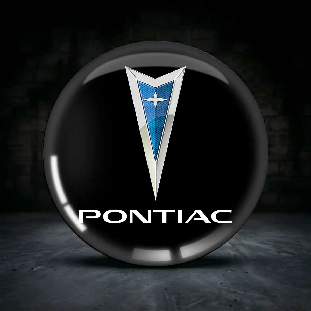 Pontiac Emblem Silikon Aufkleber Radkappen Premium-Edition