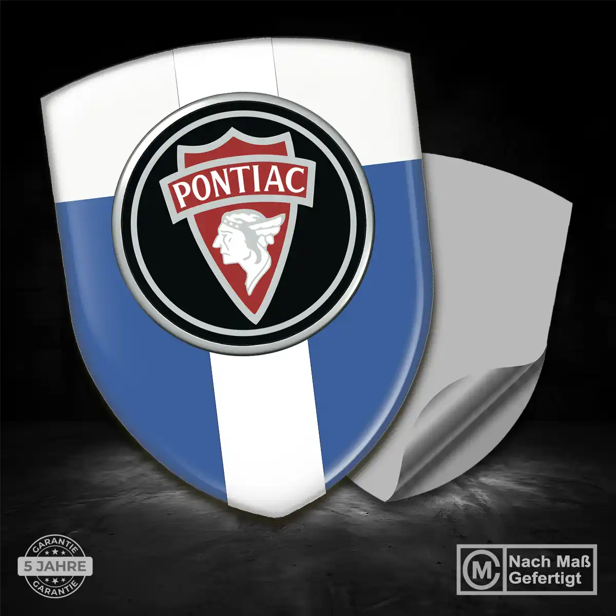 Pontiac Emblem Wappen Aufkleber Auto Stilvolles Design