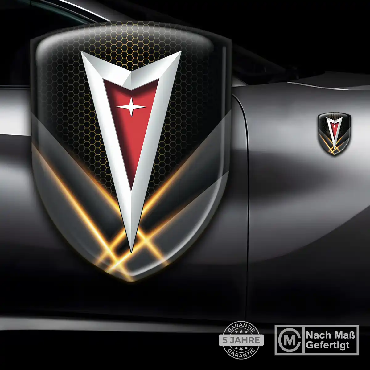 Pontiac Emblem Wappen Aufkleber Hohe Qualität