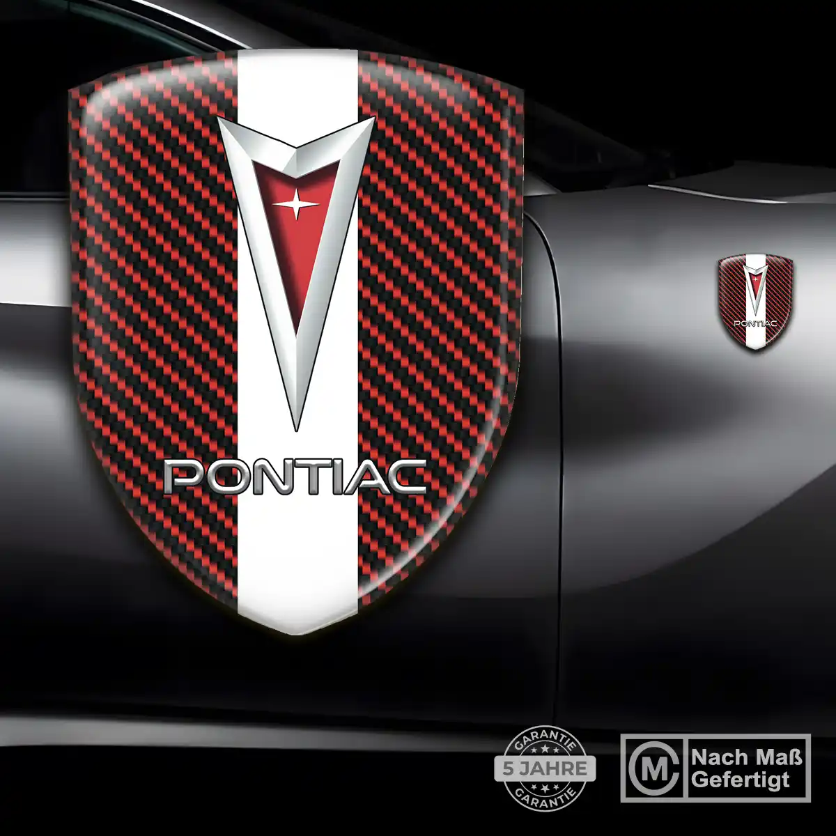 Pontiac Emblem Wappen Aufkleber Stilvolles Design