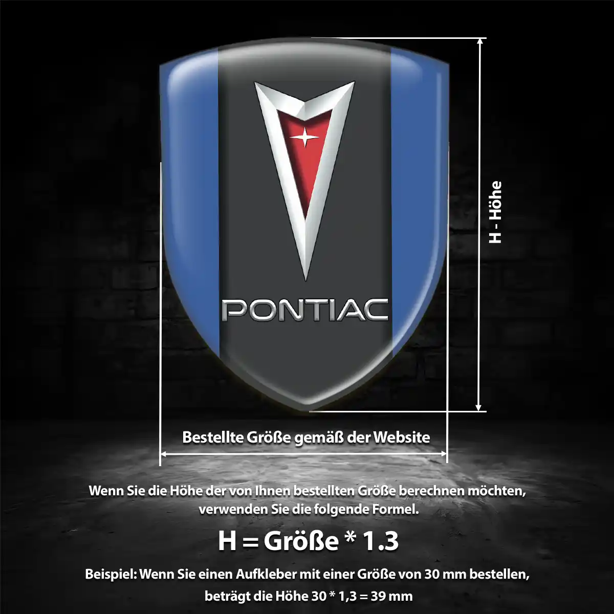 Pontiac Emblem Wappen Auto Hohe Qualität