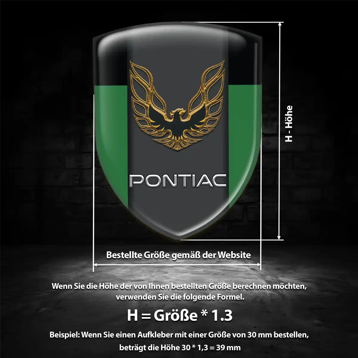 Pontiac Embleme Auto Hohe Qualität