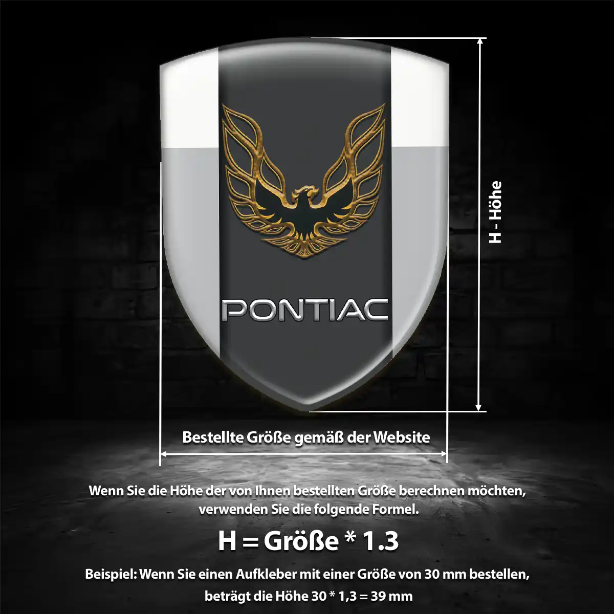 Pontiac Embleme Auto Stilvolles Design