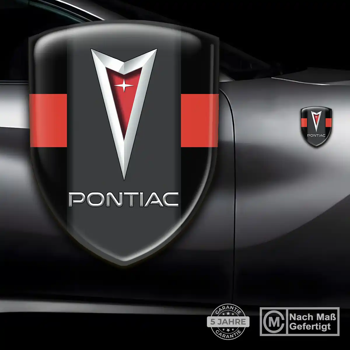 Pontiac Embleme Silikon Aufkleber Auto Stilvolles Design