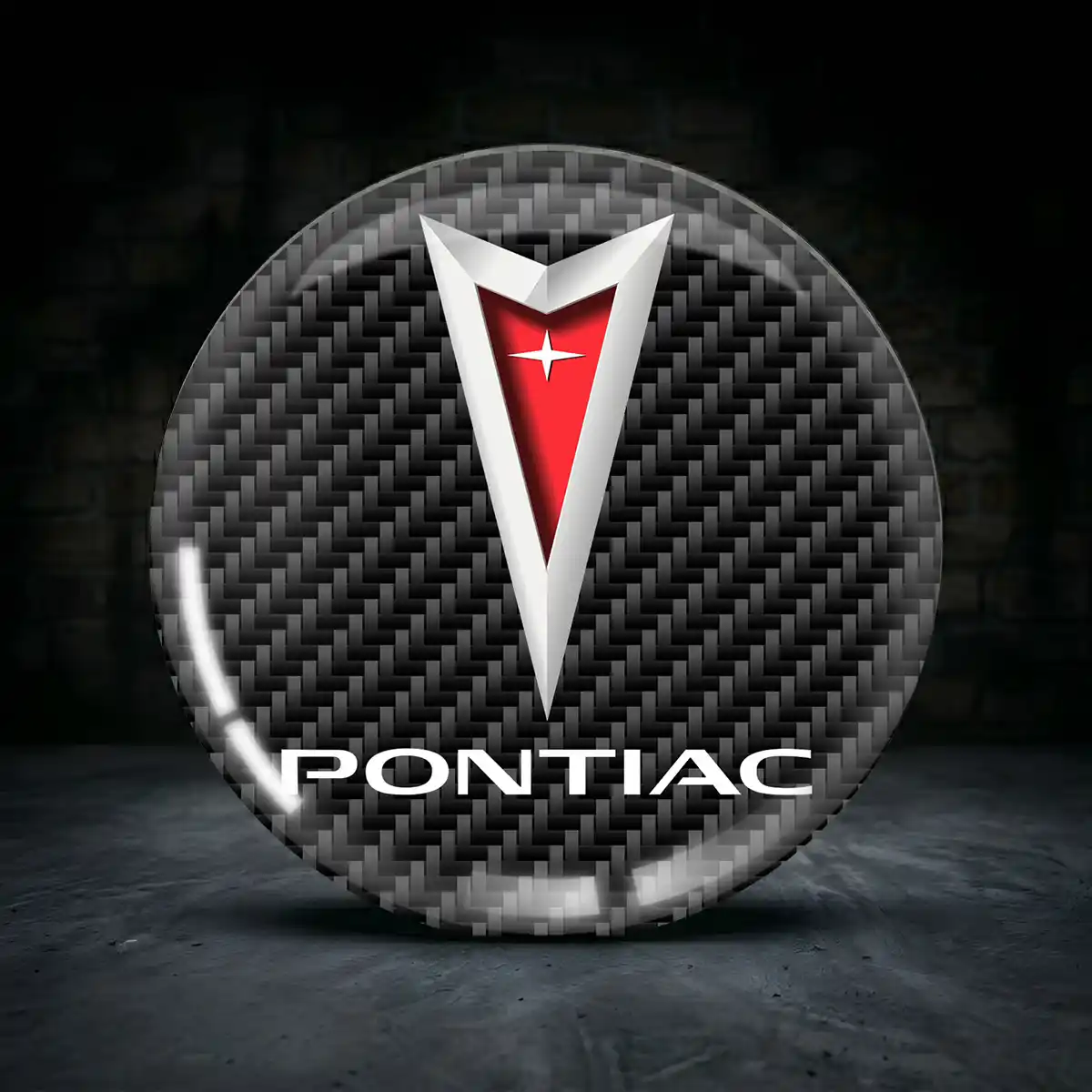 Pontiac Nabendeckel Aufkleber Premiumqualität