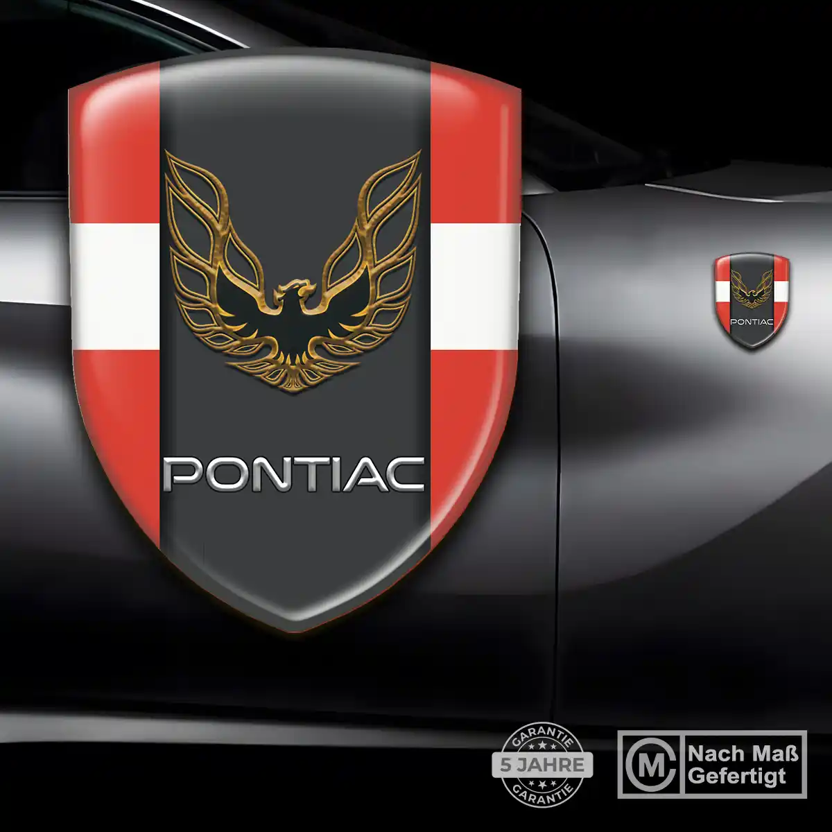 Pontiac Silikon Aufkleber Auto Hohe Qualität