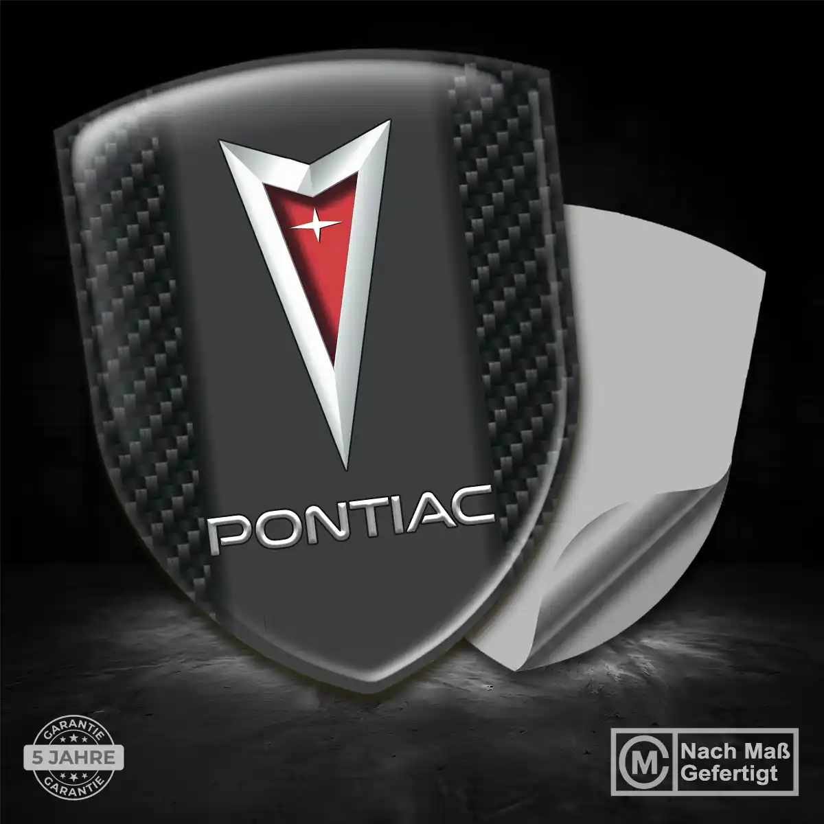Pontiac Silikon Aufkleber Embleme Auto Hohe Qualität