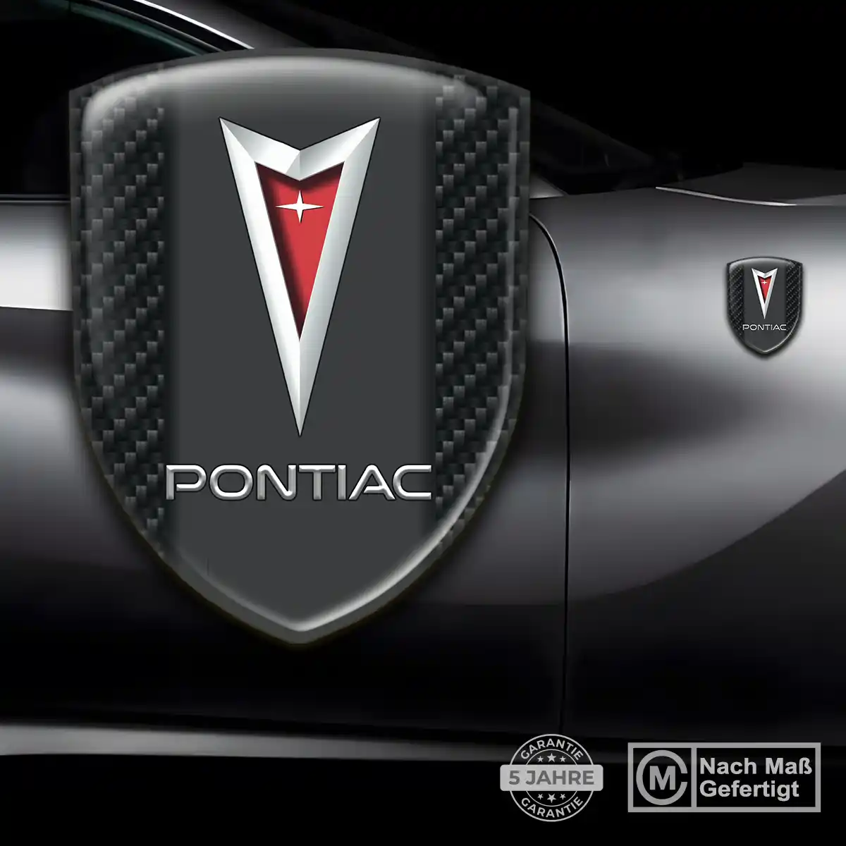 Pontiac Silikon Aufkleber Embleme Auto Hohe Qualität