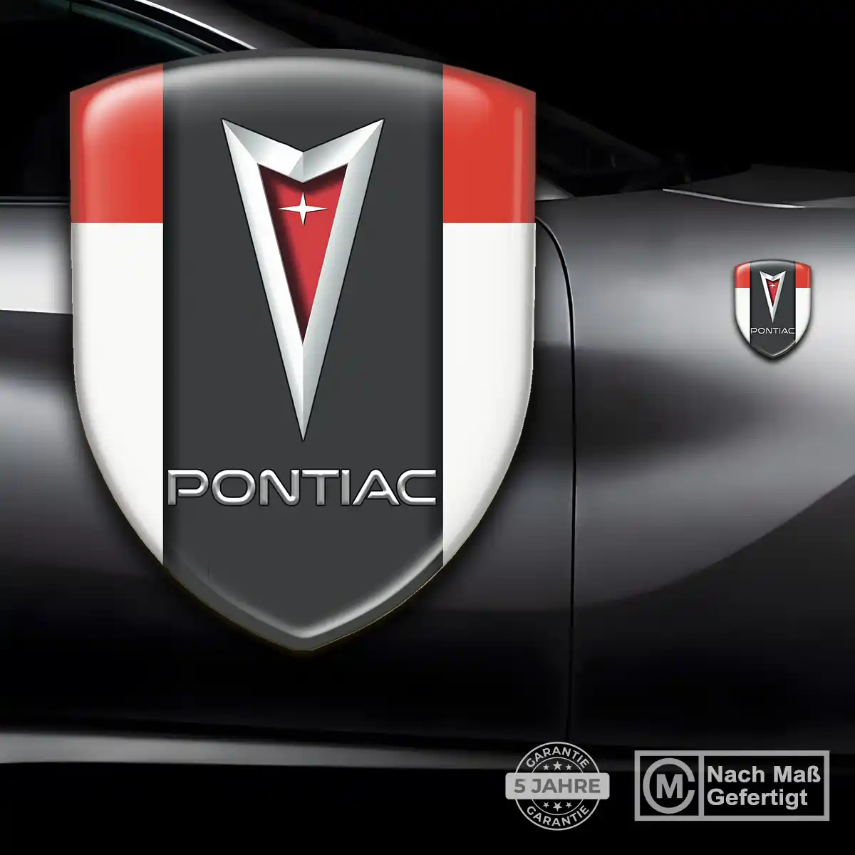 Pontiac Silikon Aufkleber Embleme Auto Stilvolles Design