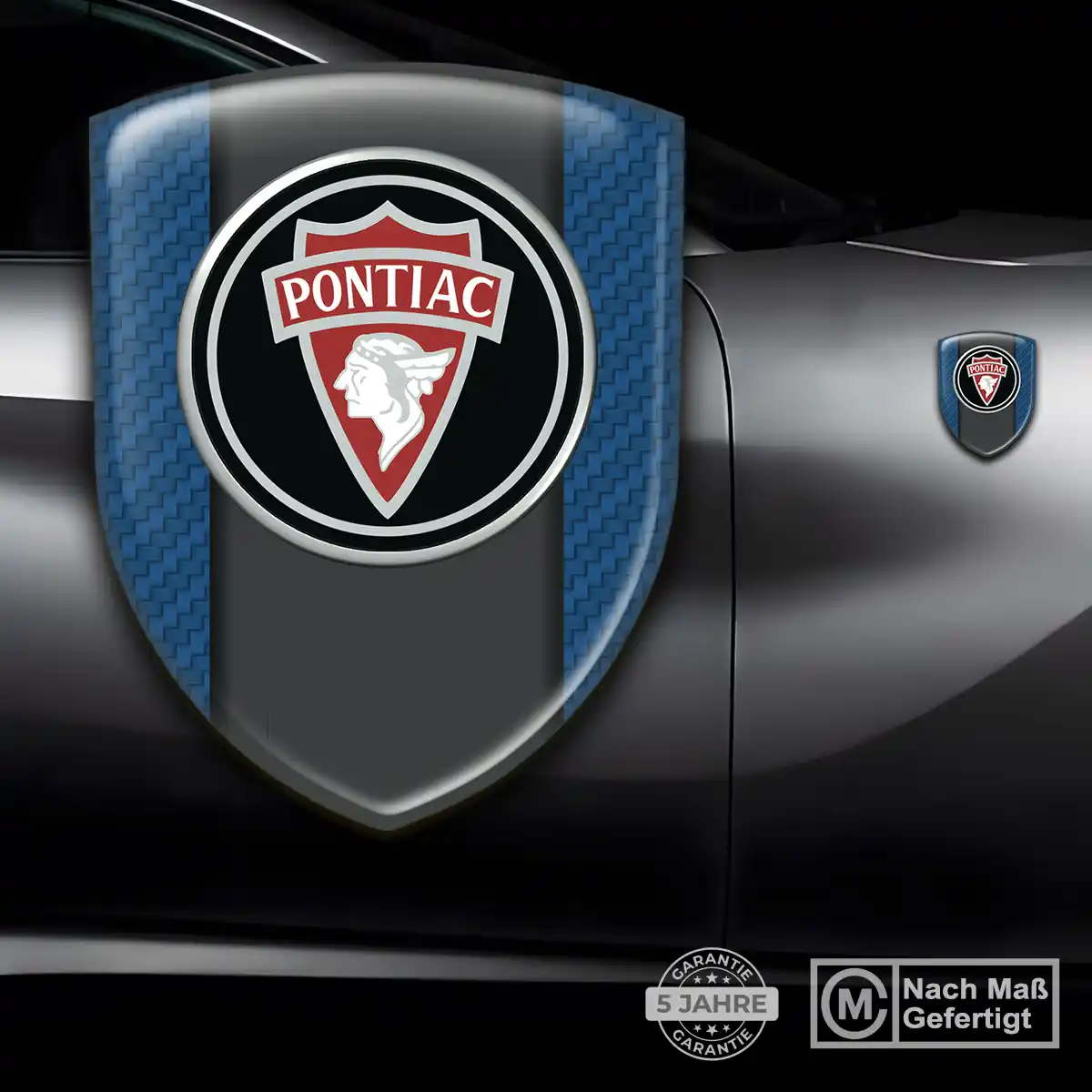 Pontiac Silikon Aufkleber Premium-Edition