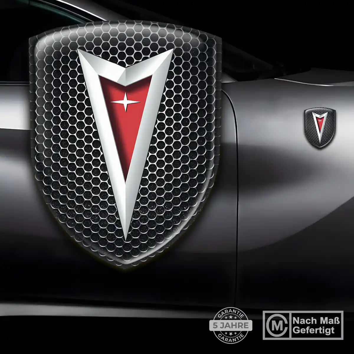 Pontiac Silikon Aufkleber Wappen Auto Hohe Qualität