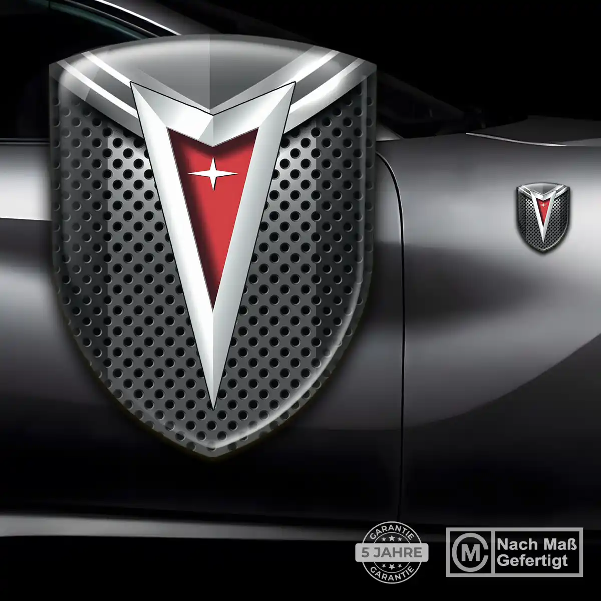 Pontiac Silikon Aufkleber Wappen Hohe Qualität