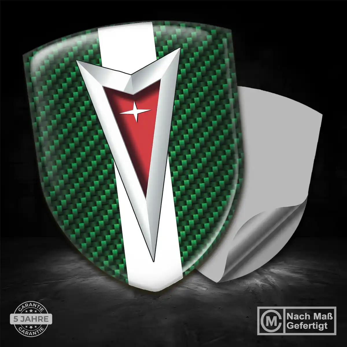 Pontiac Silikon Aufkleber Wappen Stilvolles Design