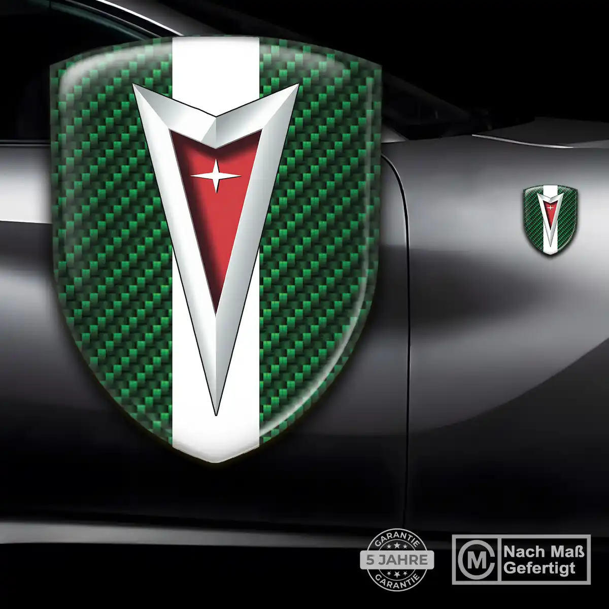 Pontiac Silikon Aufkleber Wappen Stilvolles Design