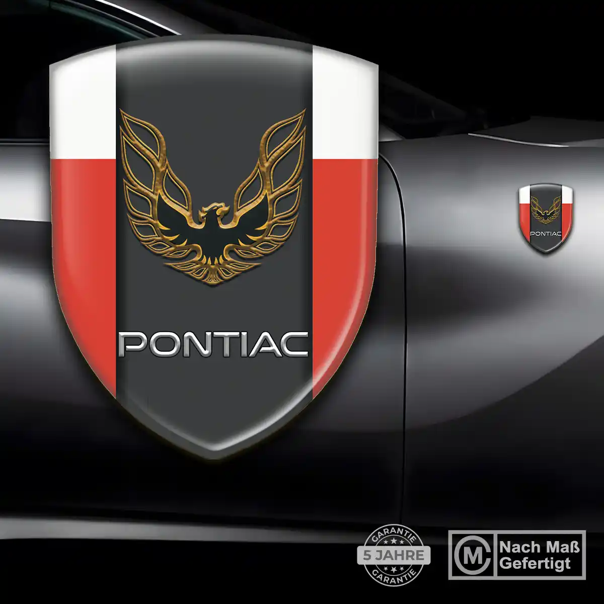 Pontiac Wappen Aufkleber Stilvolles Design