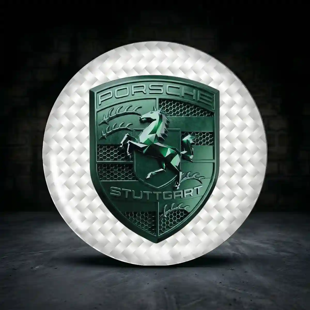 Porsche 3D Gel Aufkleber Embleme Anspruchsvolles Design
