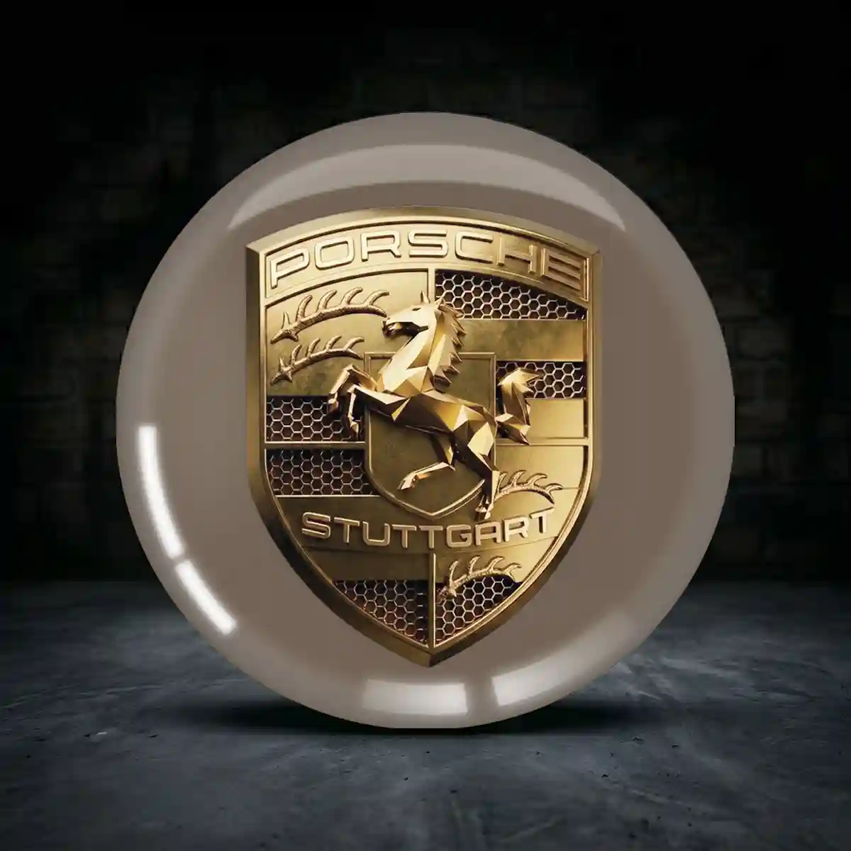 Porsche 3D Gel Aufkleber Embleme Ausdrucksstarkes Design