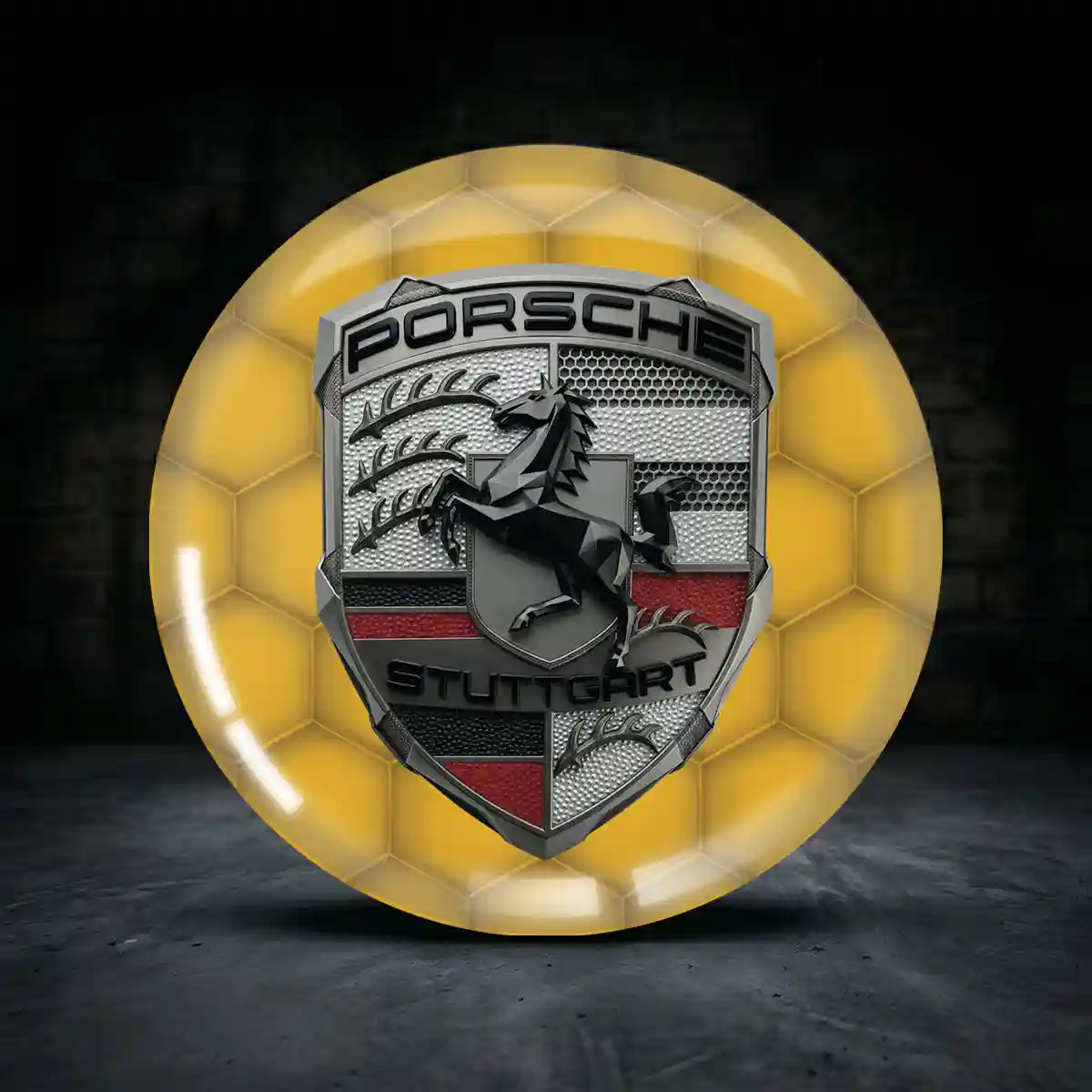 Porsche 3D Gel Aufkleber Embleme Begrenzte Serie
