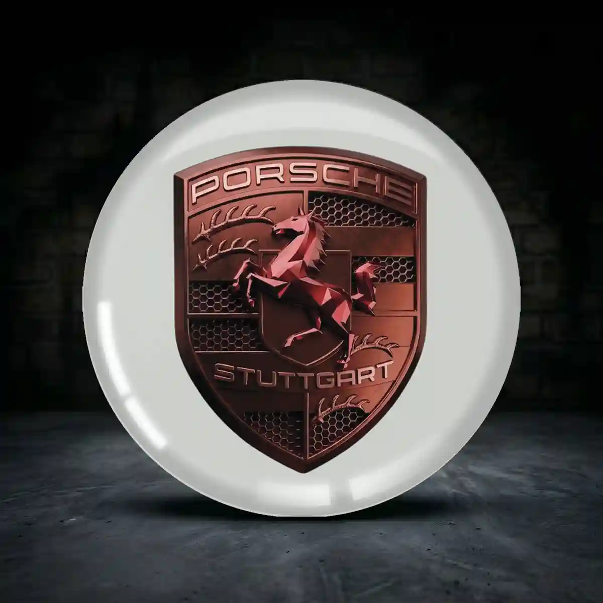 Porsche 3D Gel Aufkleber Embleme Erstklassige Qualität