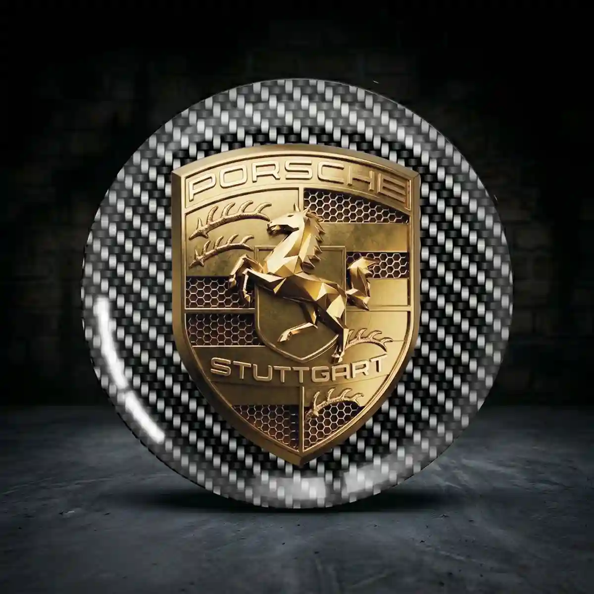 Porsche 3D Gel Aufkleber Embleme Exterieurdesign