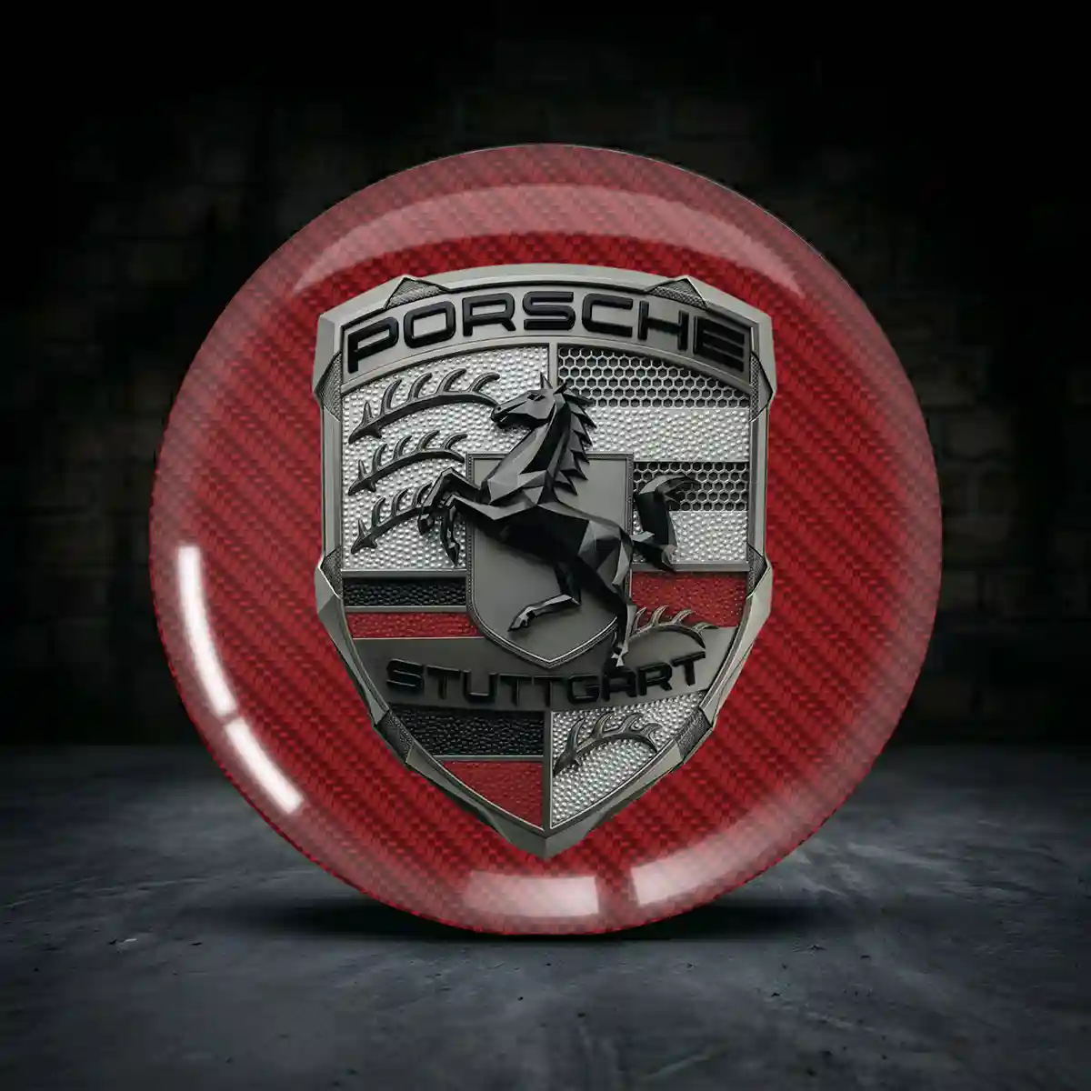 Porsche 3D Gel Aufkleber Embleme Qualität Der Oberklasse