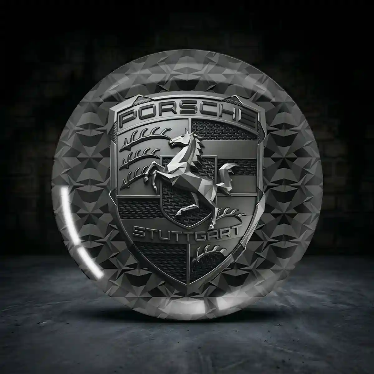 Porsche 3D Gel Aufkleber Embleme Sonderauflage