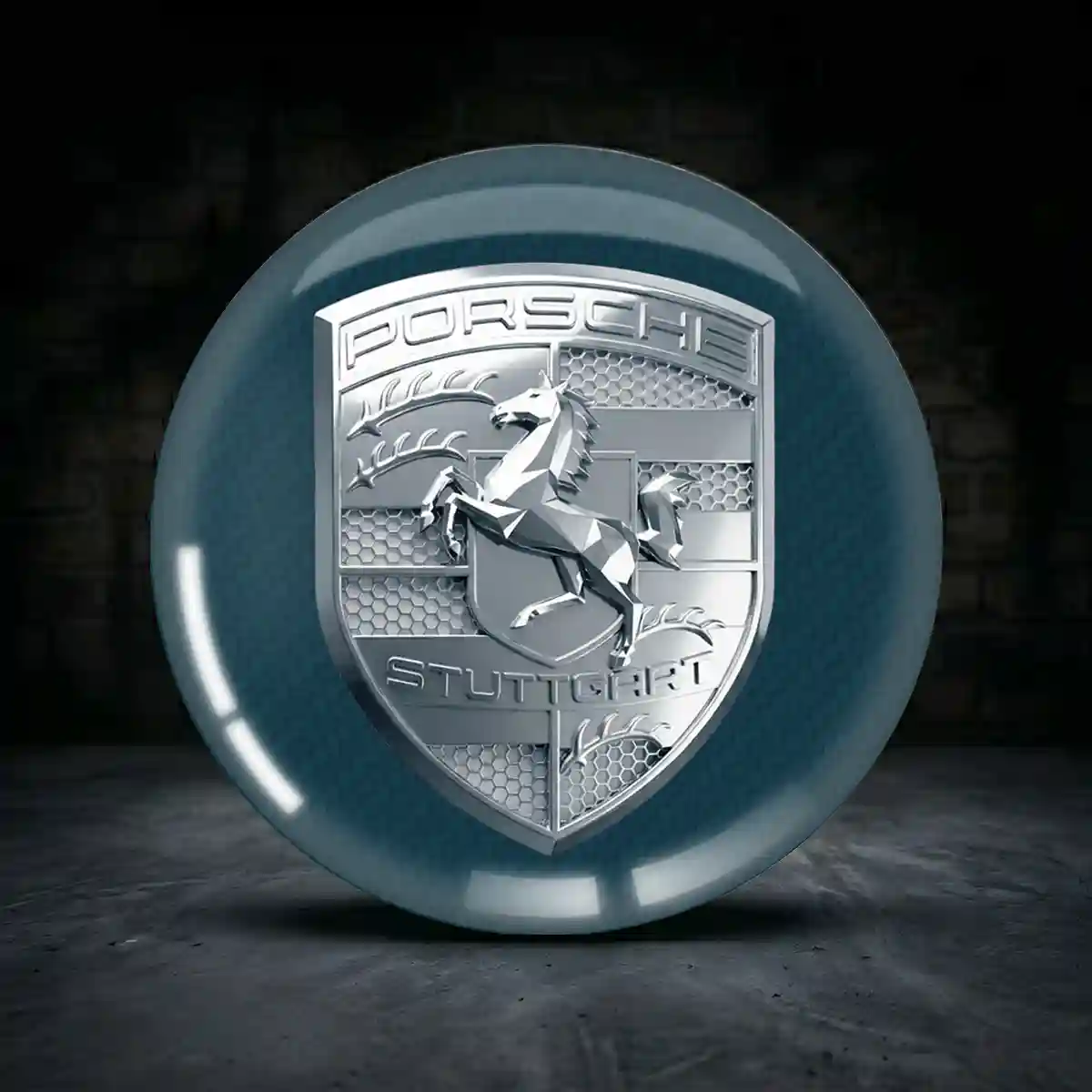 Porsche 3D Gel Aufkleber Embleme Sonderedition