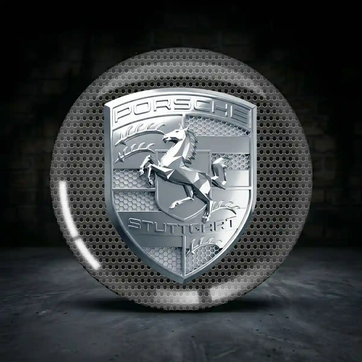 Porsche Aufkleber 3D Gel Begrenzte Serie