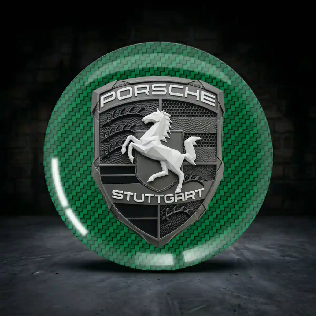 Porsche Aufkleber 3D Gel Erstklassige Verarbeitung