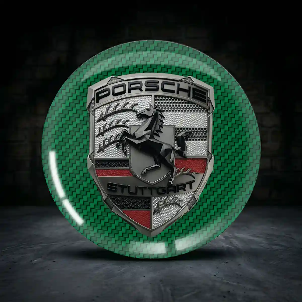 Porsche Aufkleber 3D Gel Interieurdesign