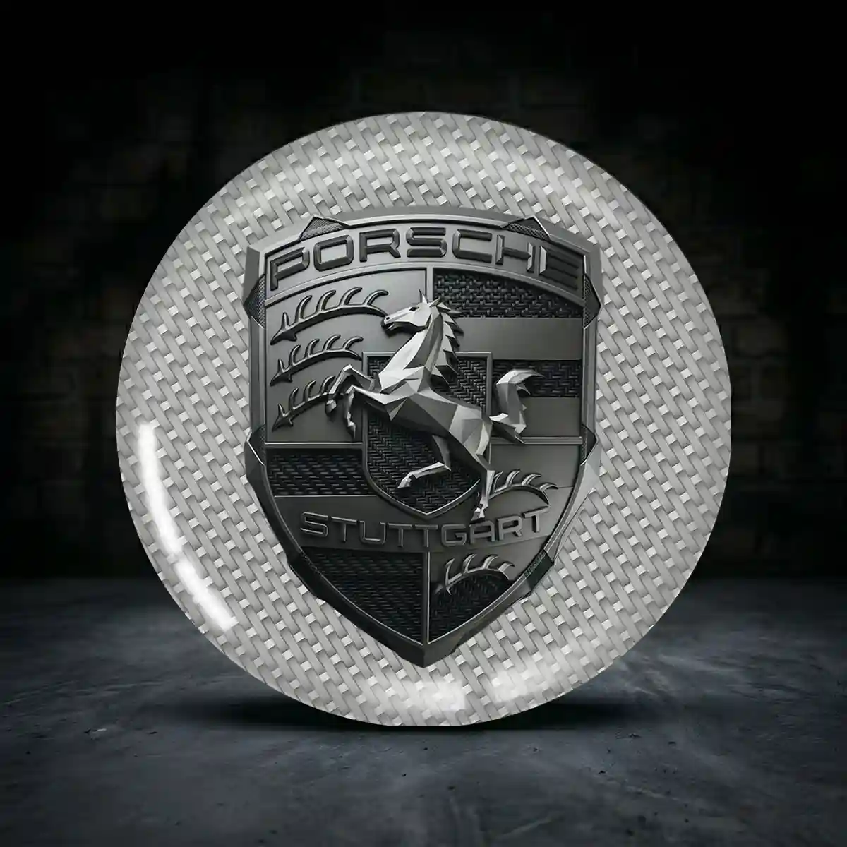 Porsche Aufkleber 3D Gel Modernes Design