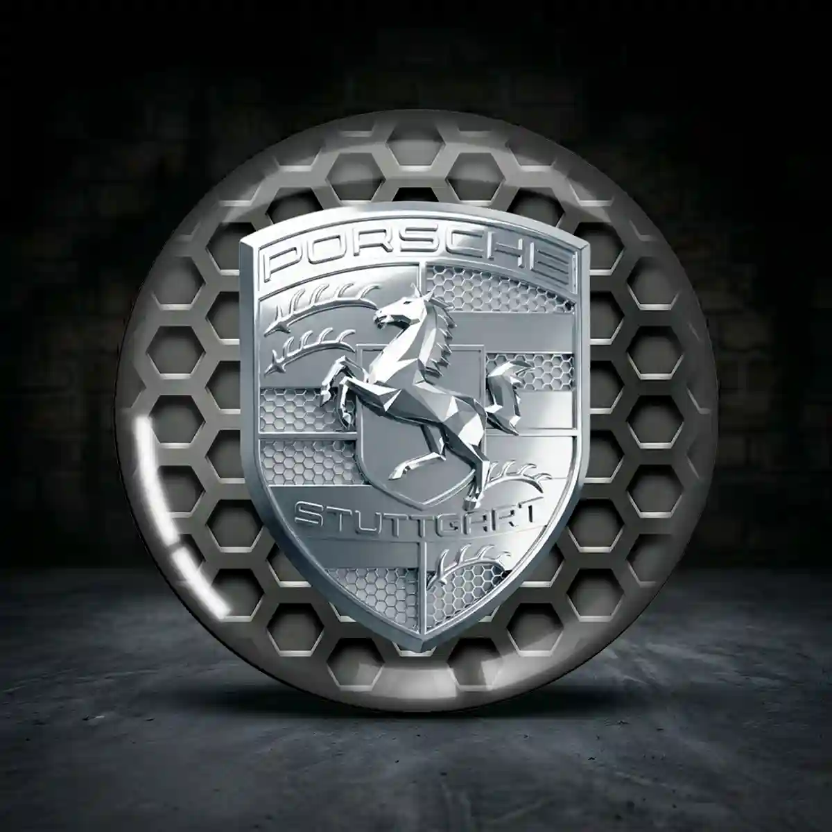 Porsche Aufkleber 3D Gel Premiumqualität