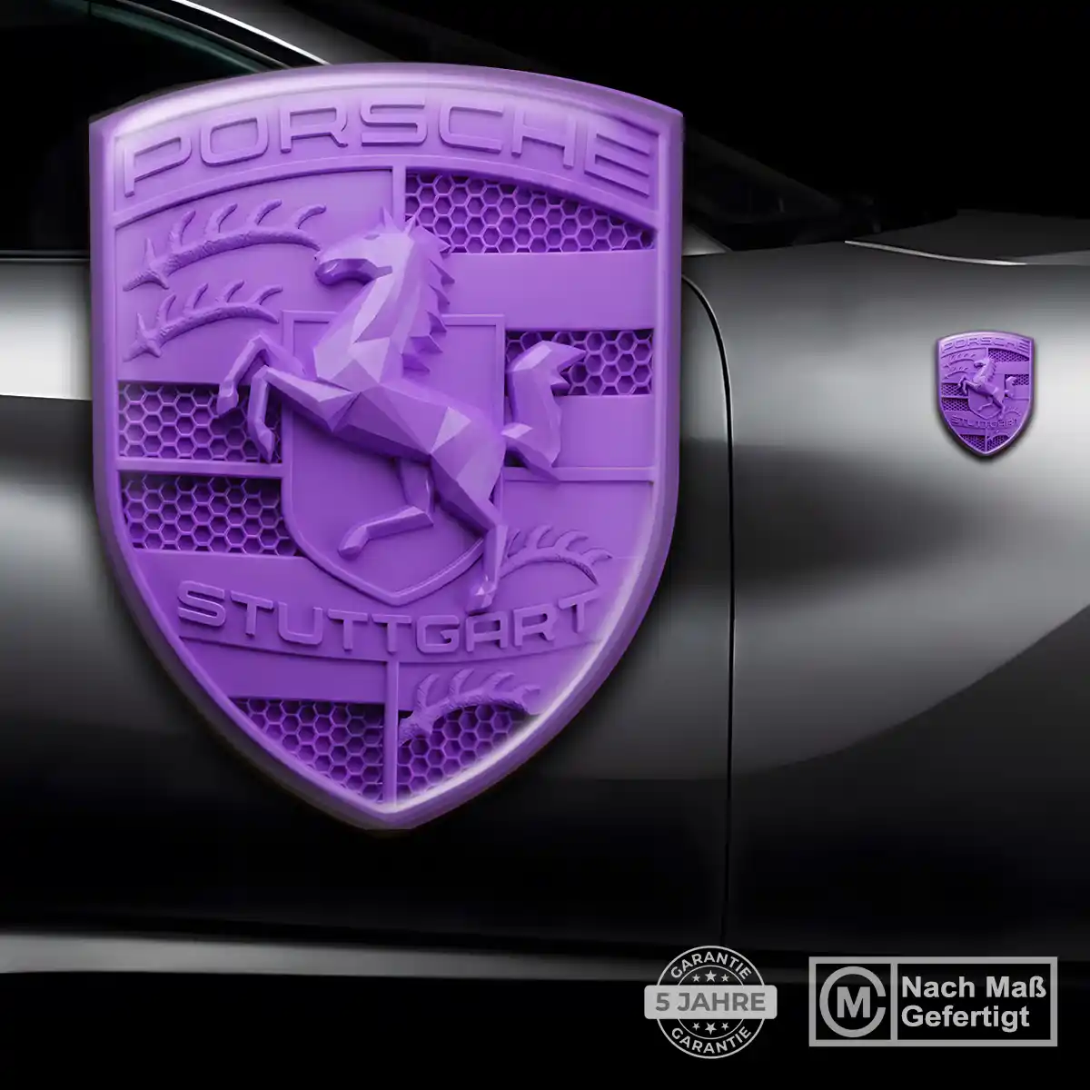 Porsche Aufkleber 3D Gel Silikon Stilvolles Design