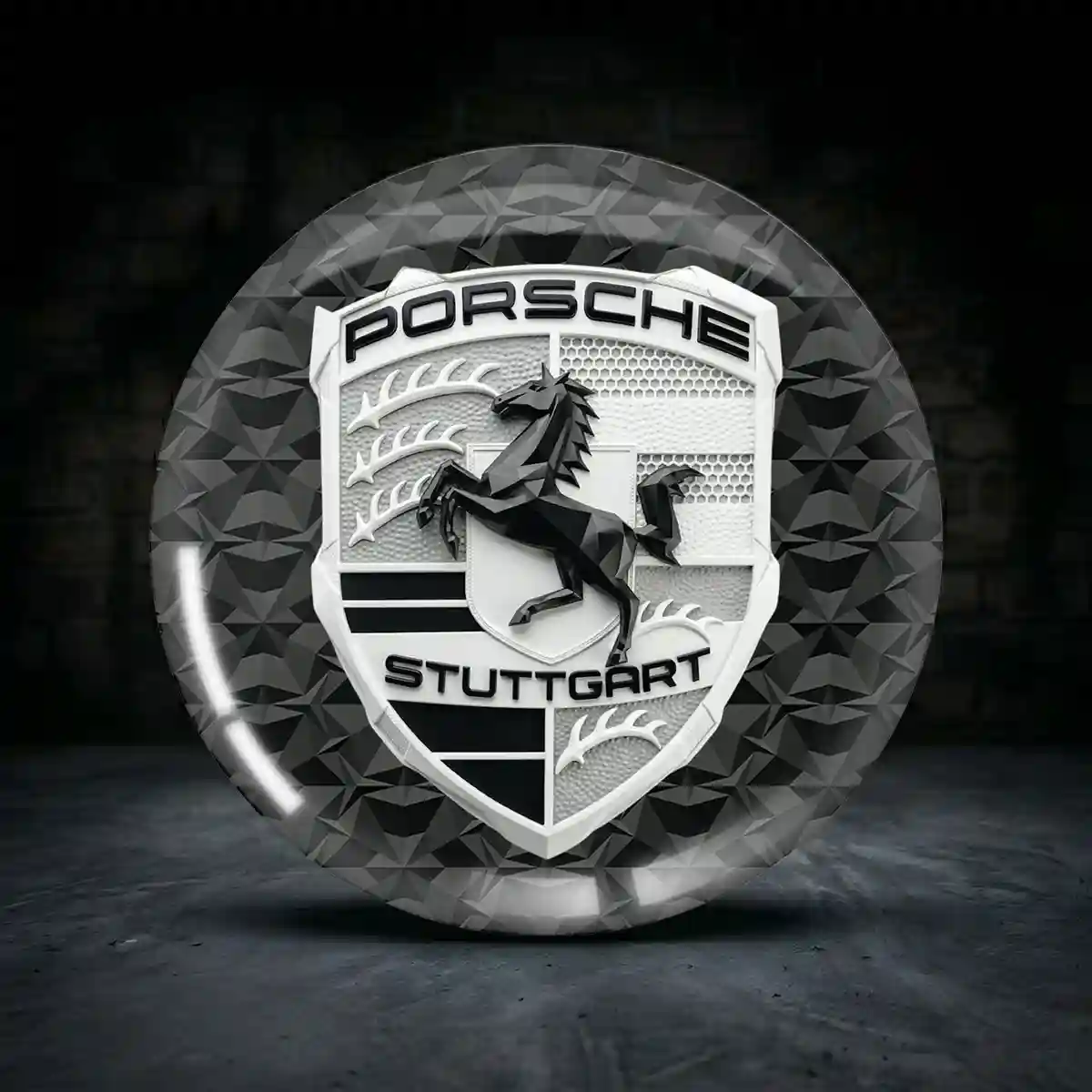 Porsche Aufkleber 3D Gel Sonderauflage