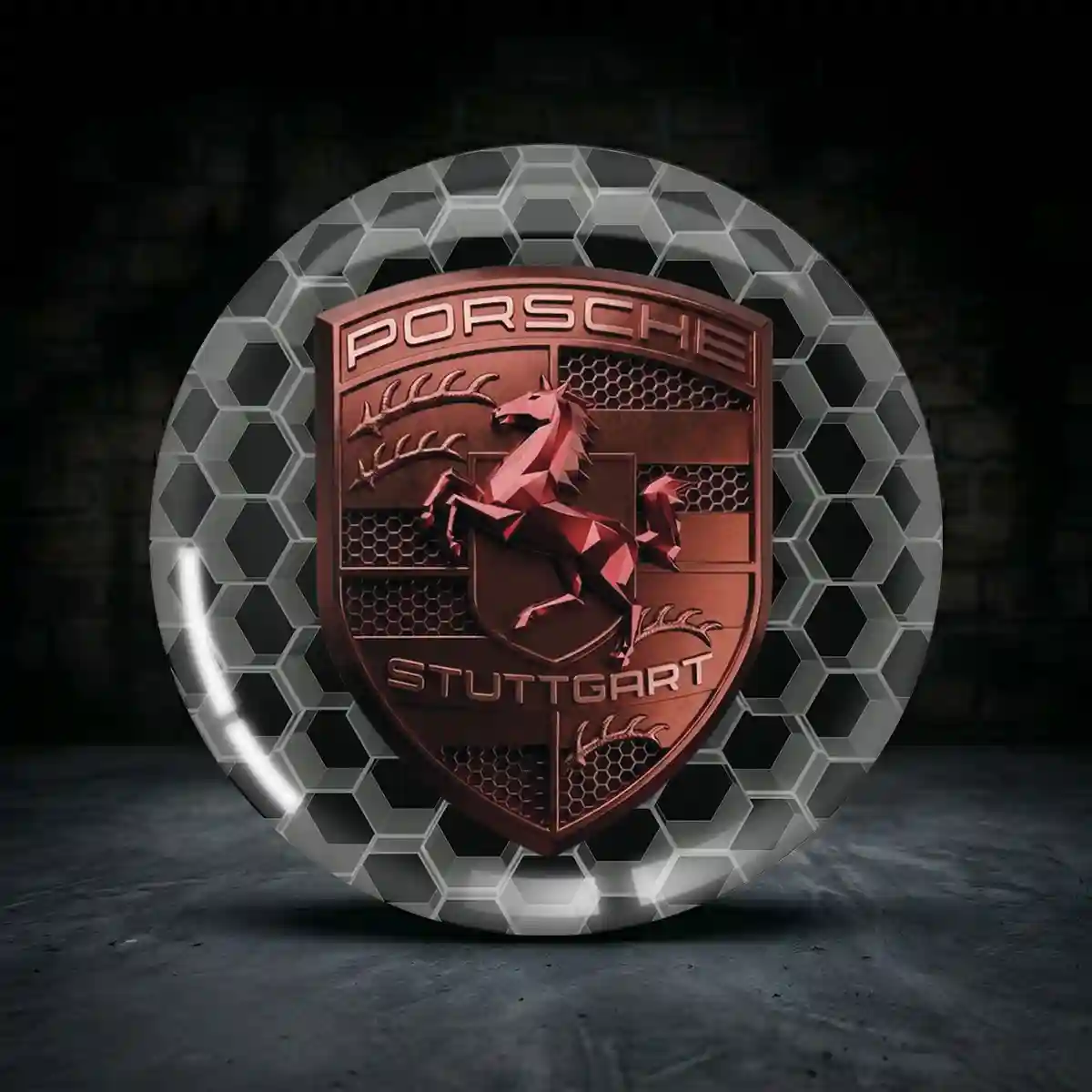 Porsche Aufkleber 3D Gel Sonderedition