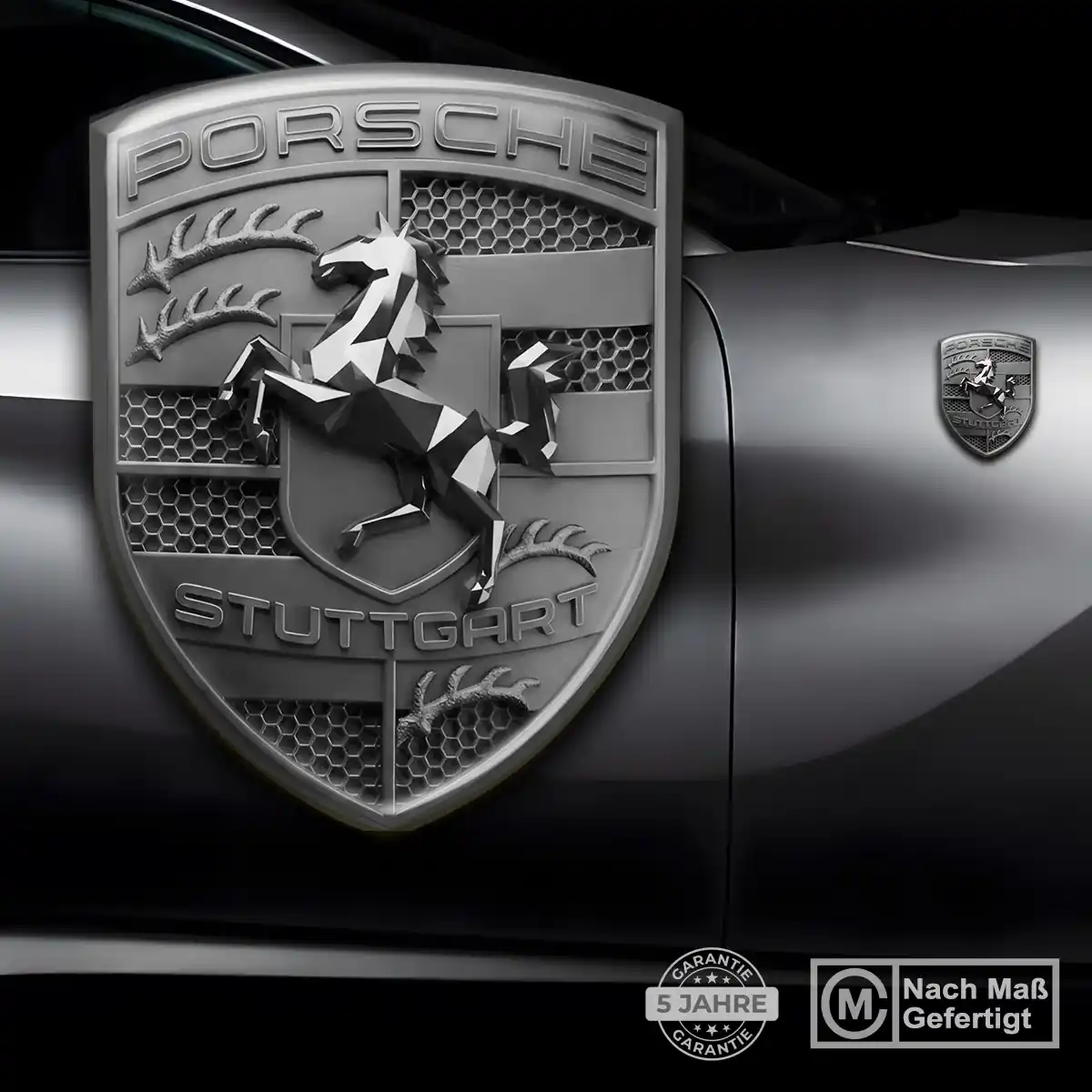 Porsche Aufkleber 3D Gel Wappen Stilvolles Design