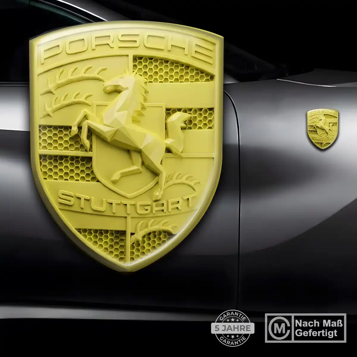 Porsche Aufkleber Emblem Stilvolles Design
