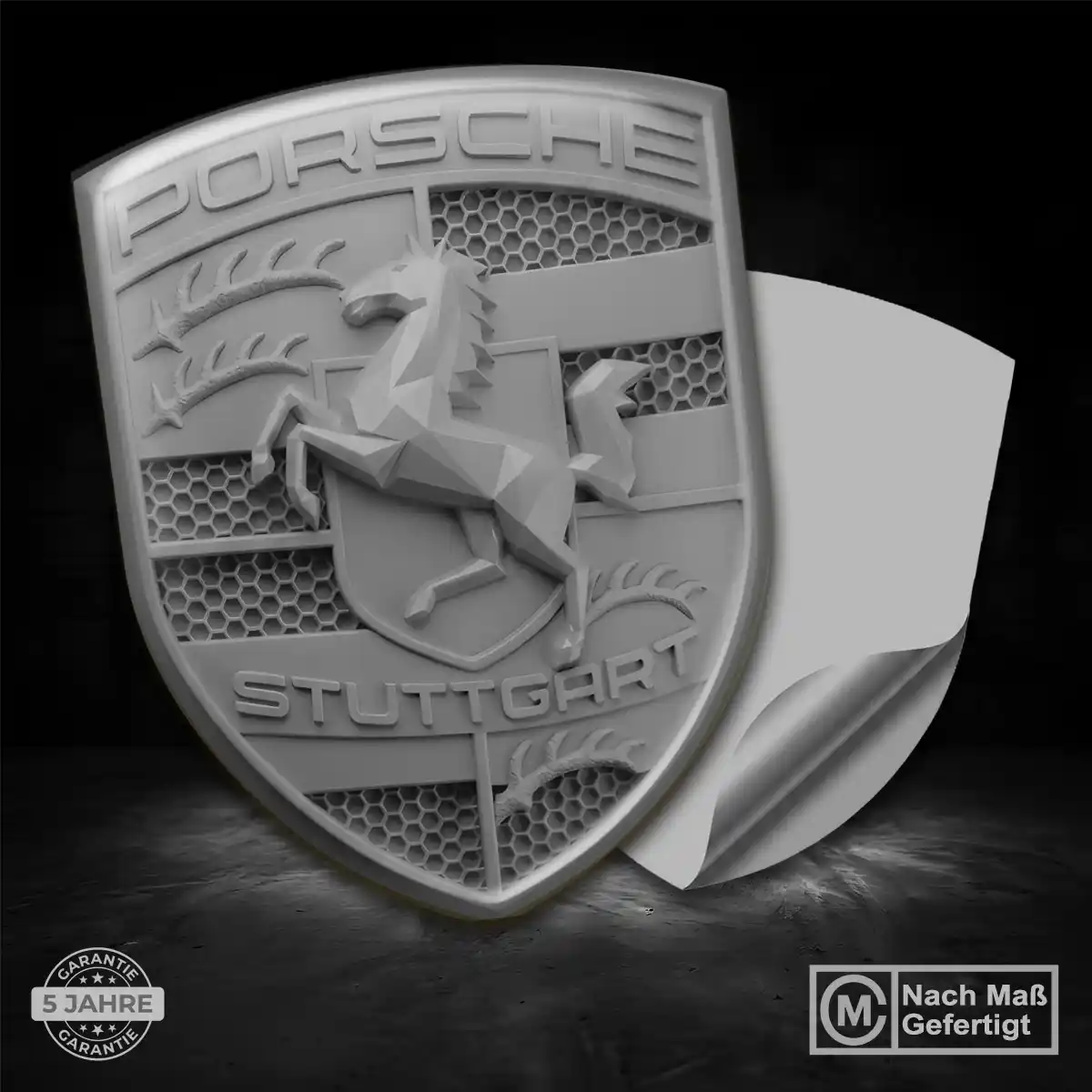 Porsche Aufkleber Emblem Wappen Stilvolles Design