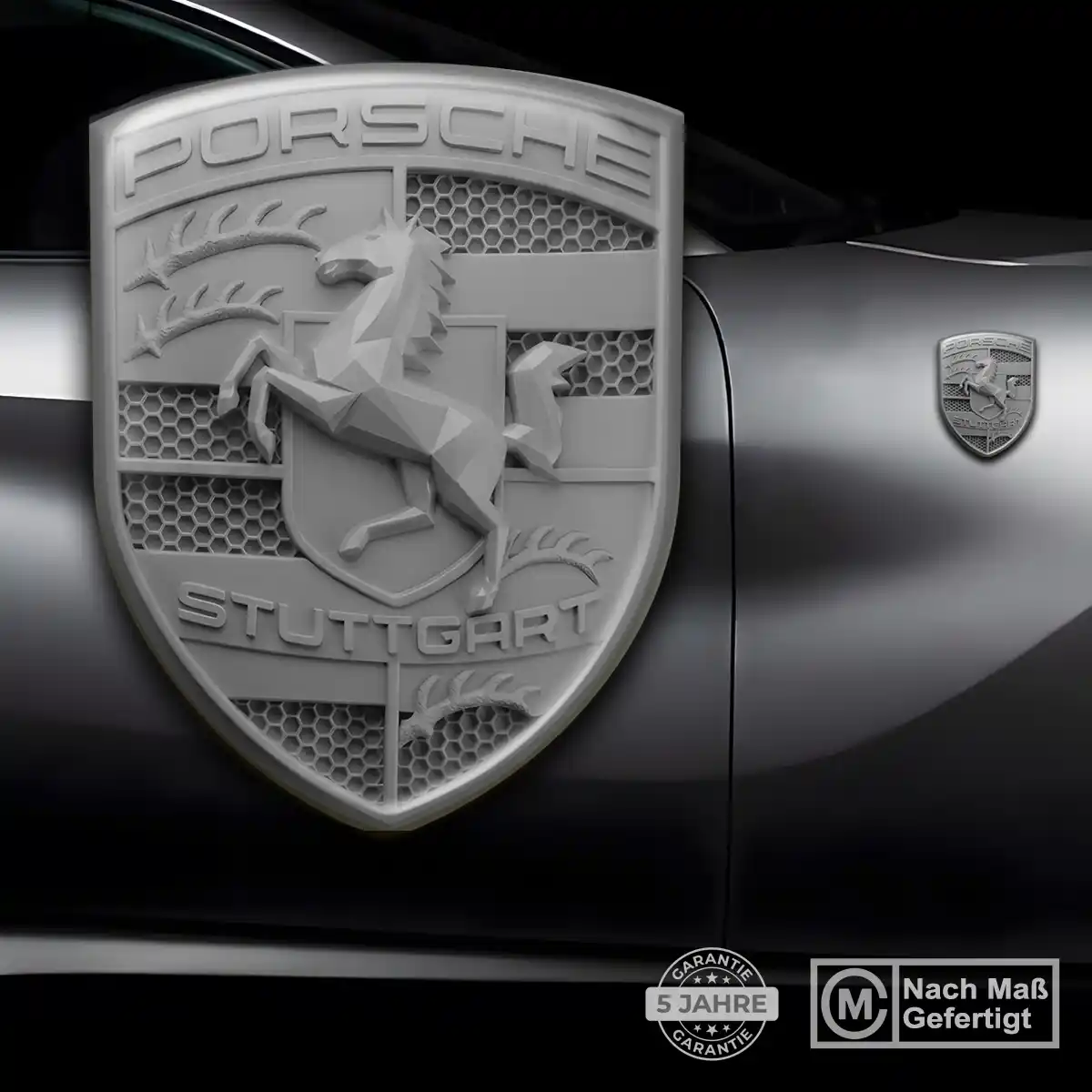 Porsche Aufkleber Emblem Wappen Stilvolles Design