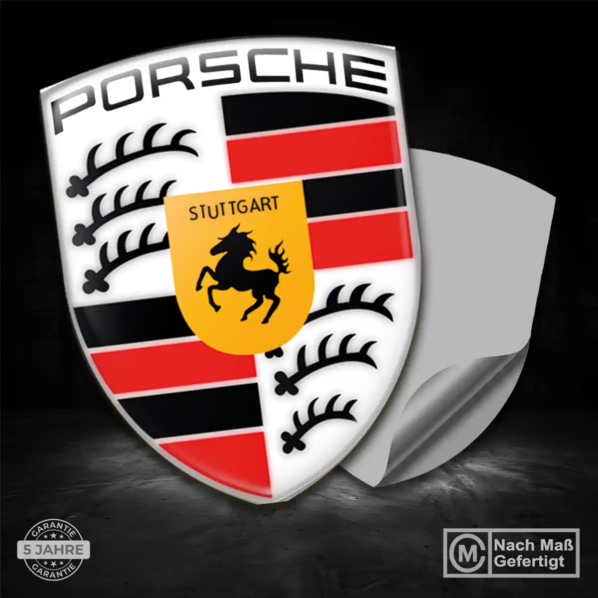 Porsche Aufkleber Embleme Silikon Stilvolles Design