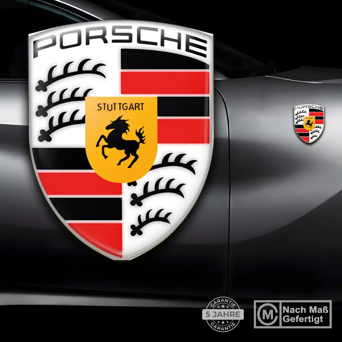 Porsche Aufkleber Embleme Silikon Stilvolles Design
