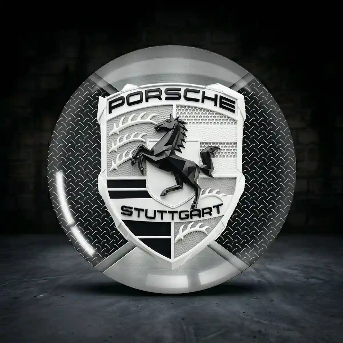 Porsche Aufkleber Epoxidharz Edle Qualität