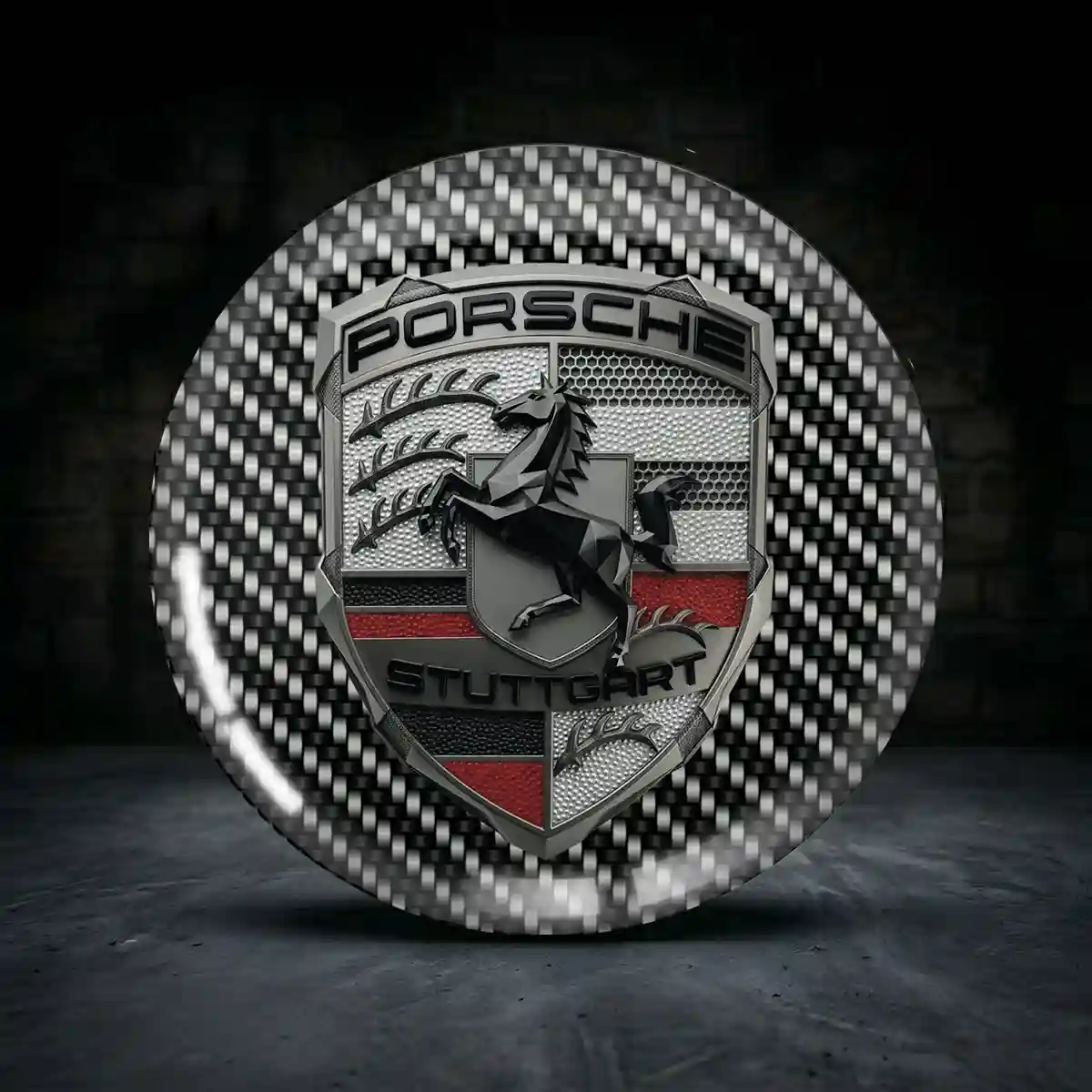 Porsche Aufkleber Epoxidharz Premium-Edition