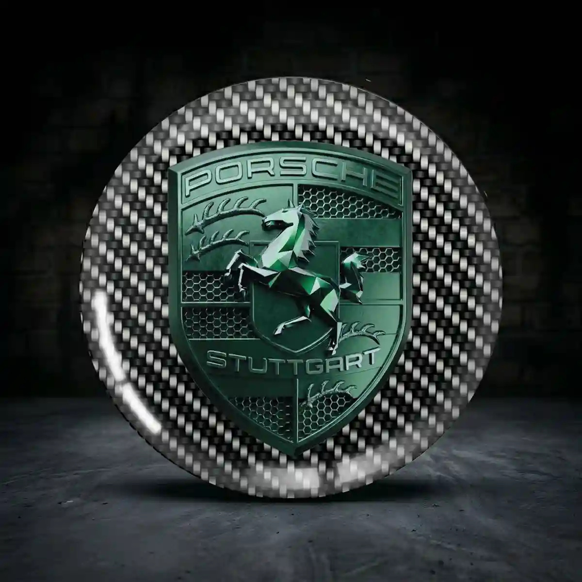 Porsche Aufkleber Felgenemblem Silikon Höchste Qualität