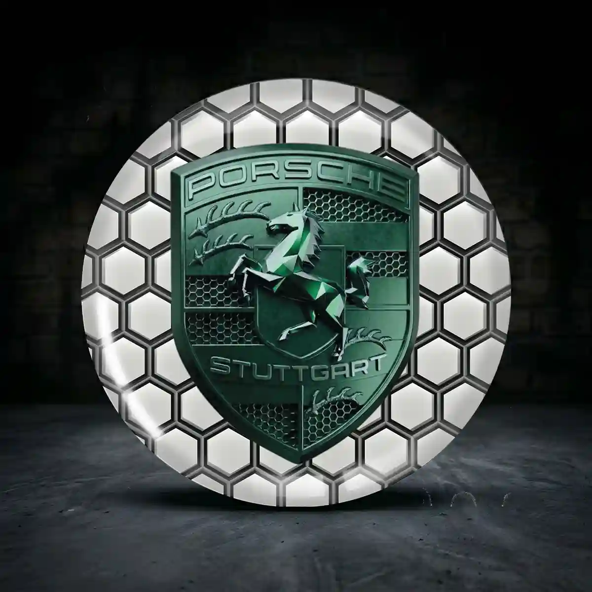Porsche Aufkleber Felgenemblem Silikon Modernes Design