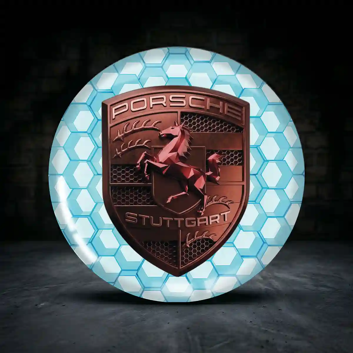 Porsche Aufkleber Felgenemblem Silikon Premiumqualität