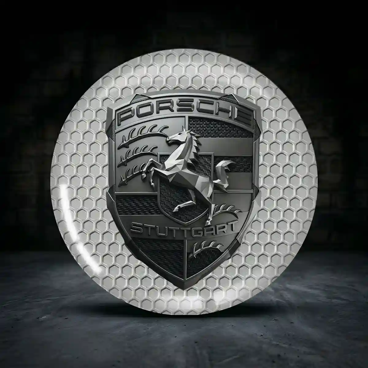 Porsche Aufkleber Felgenemblem Silikon Spitzenqualität