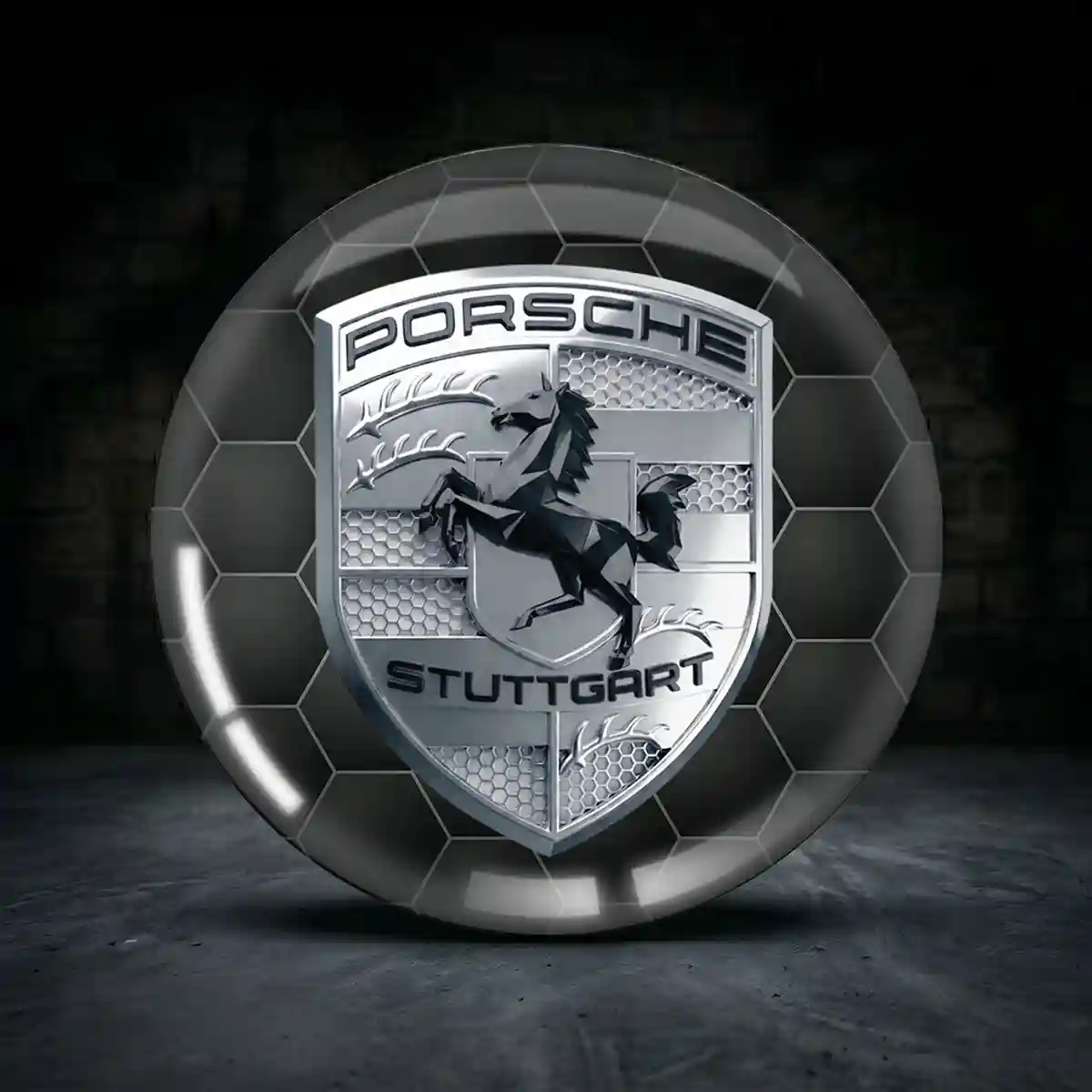 Porsche Aufkleber Nabendeckel Anspruchsvolles Design